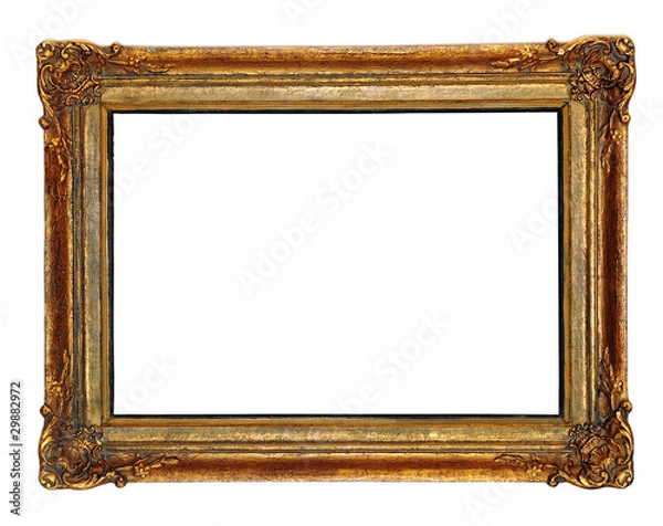 Obraz Retro revival old gold frame