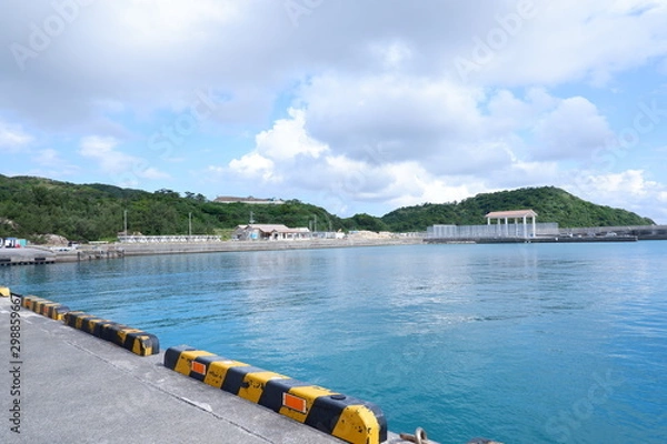 Fototapeta 阿嘉島の港