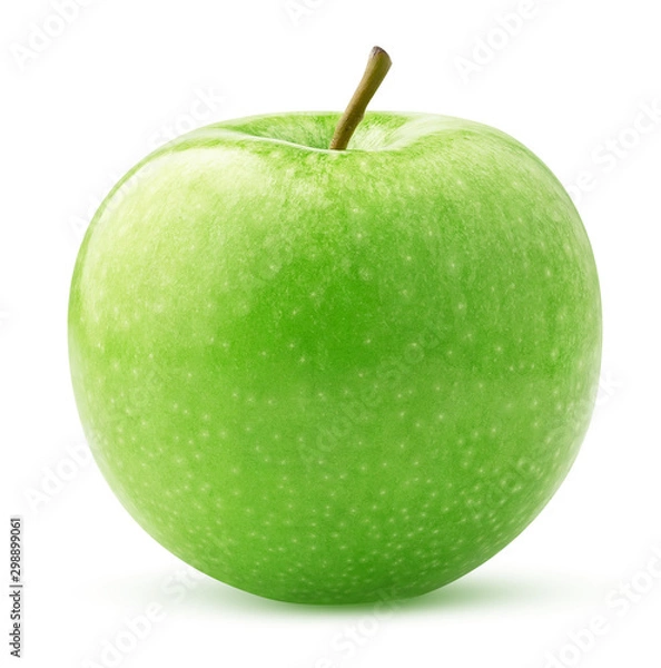 Fototapeta green apple isolated on white background
