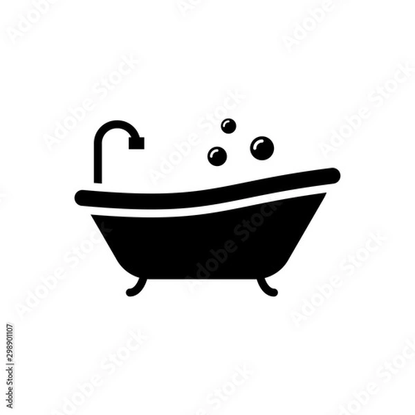 Obraz Bath tub icon