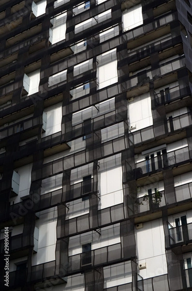 Fototapeta The modern Oslo district . Modern architecture.  Oslo,Norway