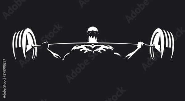 Fototapeta Athletic men. Vector is available 