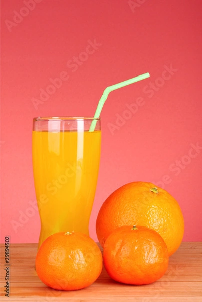 Fototapeta Pomegranate, mandarin, banana, , orange, kiwi,  grapefruit and a