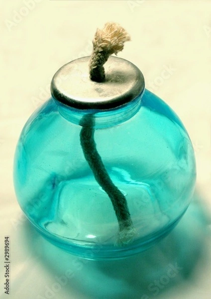 Obraz lampe a huile bleue