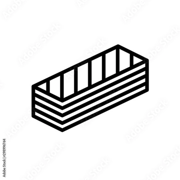 Obraz Wafer biscuit icon