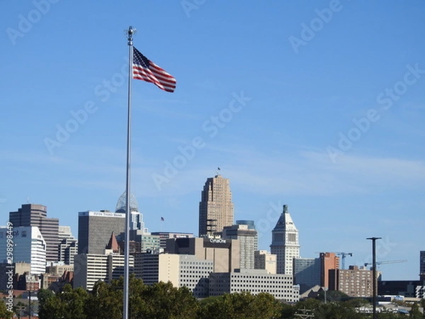 Obraz Flag in Cincinnati
