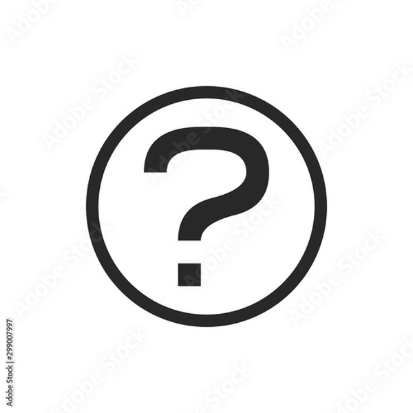 Obraz Question mark icon vector isolated symbol illustration EPS 10