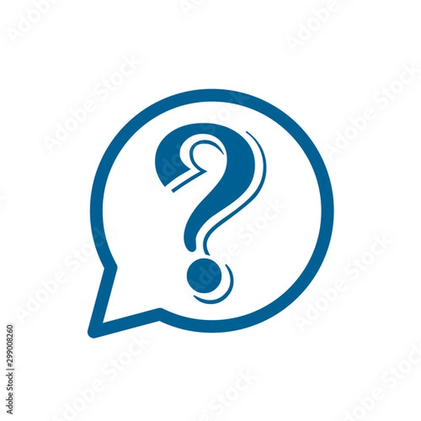 Obraz Question mark icon vector isolated symbol illustration EPS 10