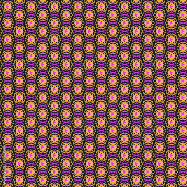 Fototapeta Seamless pattern - multi-colored - retro.