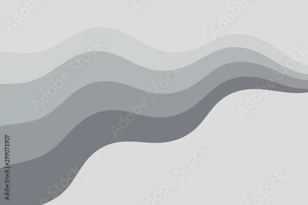 Obraz Abstract vector gray background with curved lines. Pattern backdrop for landing pages.