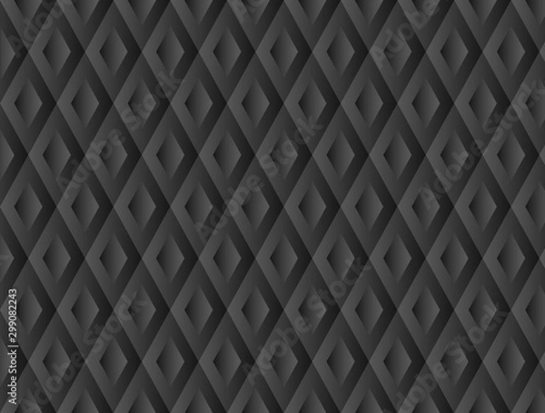 Obraz black embossed geometric background. schema ready for designers