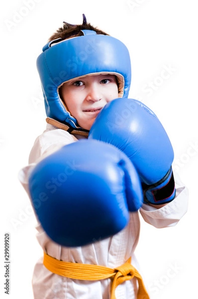 Obraz Boy with boxing gloves
