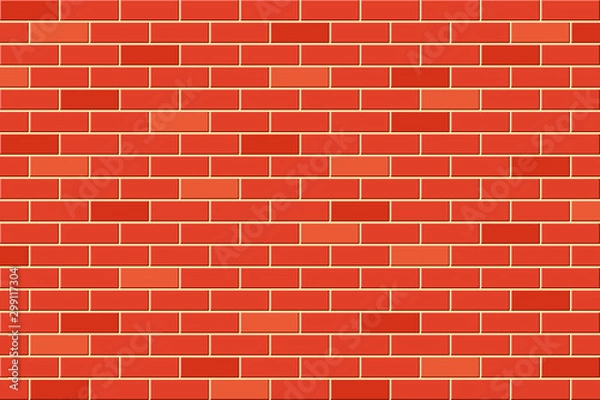 Fototapeta Brick wall vector ocher background