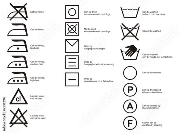 Fototapeta cloth symbols