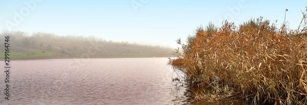 Obraz beautiful landscape in the countryside, farm