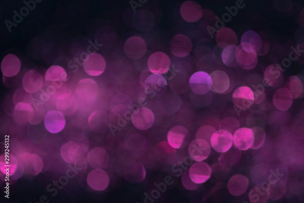 Obraz colorful bokeh like shining star on black background