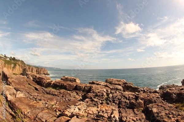 Obraz 海岸線を望む岸壁