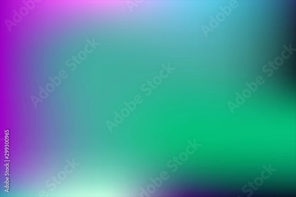 Fototapeta Abstract  blue green and purple gradient background. Colorful fluid soft teal and violet  color vector illustration for web-design , website , banner poster or concept design. EPS 10