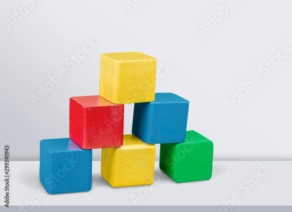 Obraz Toys collection isolated on light background