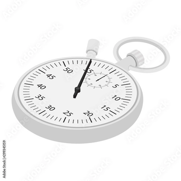 Fototapeta Stopwatch vector icon isometric view.