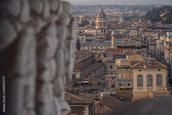 Obraz Roma Piazza Venezia rooftop view