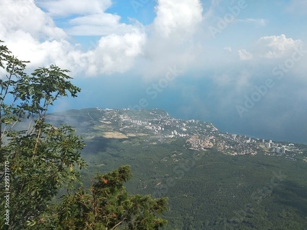 Fototapeta panoramic view of the island