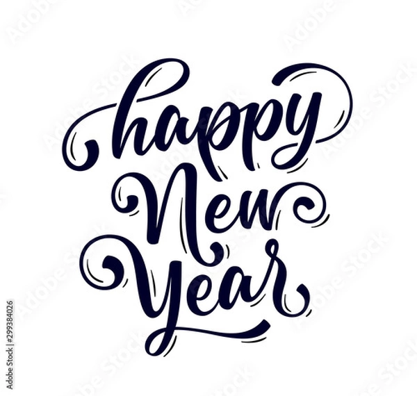 Fototapeta Happy New Year. Lettering text for Happy New Year