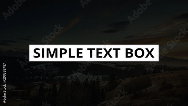 Obraz Simple Text Box