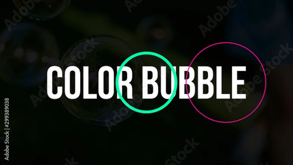 Obraz Color Bubble Title