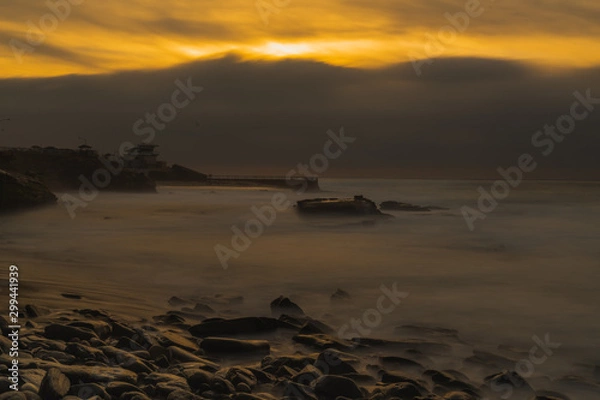 Obraz rocks and sunset