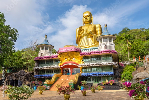 Obraz buddha museum of dambulla golden temple, sri lanka