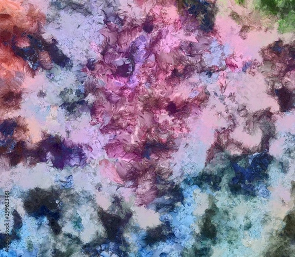 Obraz Grunge texture. Abstract background. Oil paint. Dry brush strokes. Simple pattern. Design template. Creative wallpaper. Scratches elements.