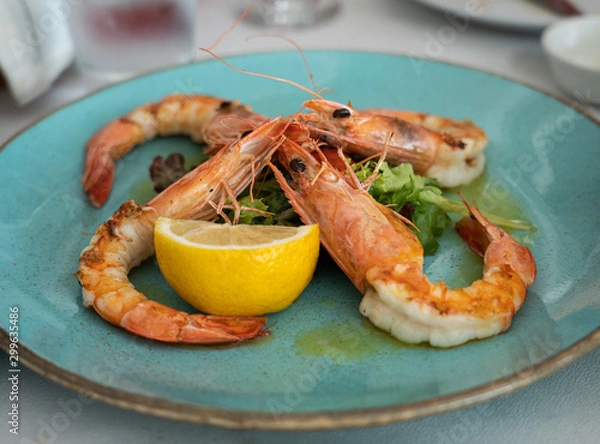 Obraz Lunch in Santorini