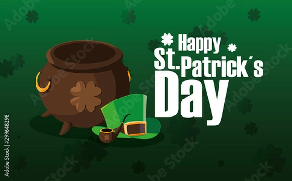 Obraz Happy saint patricks day vector design