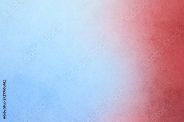 Fototapeta Abstract modern painting . Dry brush painted paper , canvas , wall . Textured background in blue and red tones
