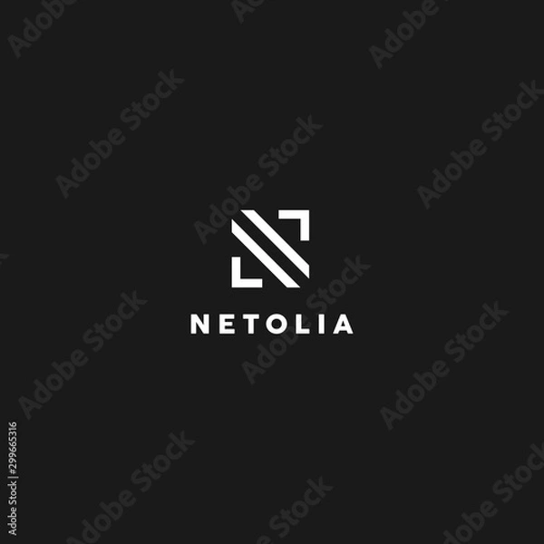 Obraz Letter N Logo Design Template