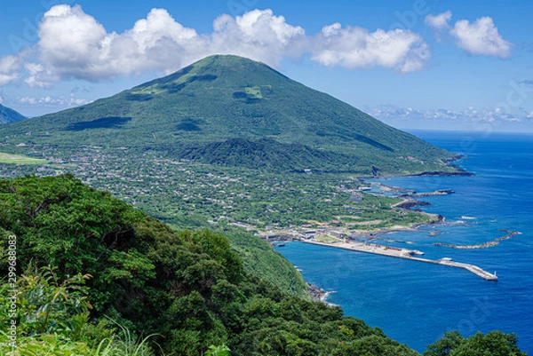 Obraz 八丈島の八丈富士