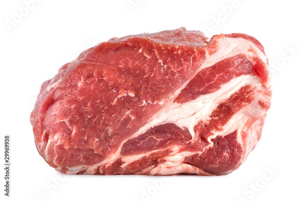 Fototapeta Pork tenderloin isolated