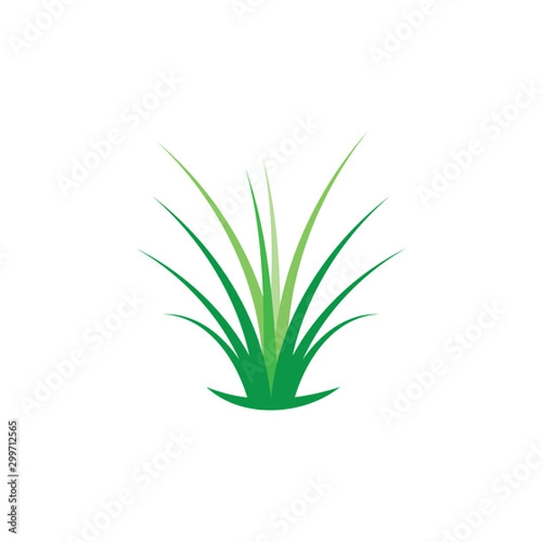 Fototapeta Grass logo vector