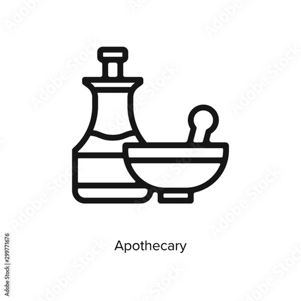 Obraz Apothecary icon vector