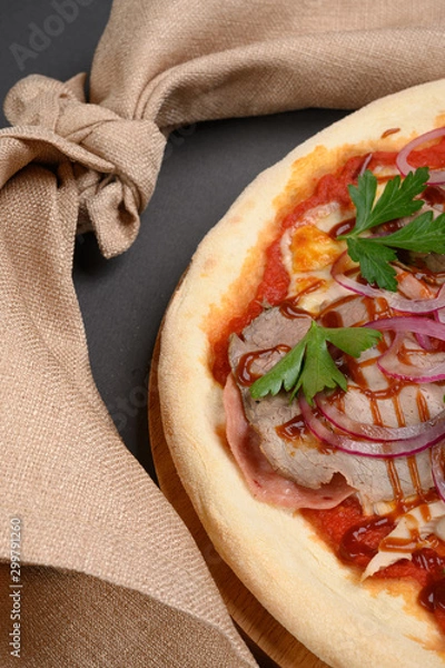 Obraz food pizza cafe