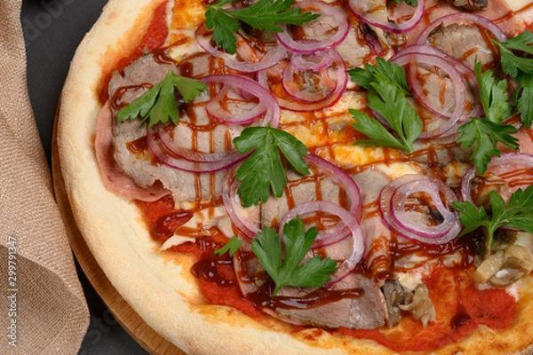 Obraz food pizza cafe