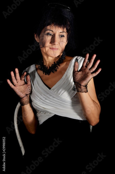 Fototapeta donna espressione repulsione fastidio