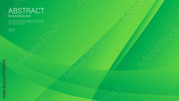 Fototapeta Green wave abstract background vector can be use cover, banner, wallpaper, flyer, brochure, book, printing media, card, web background