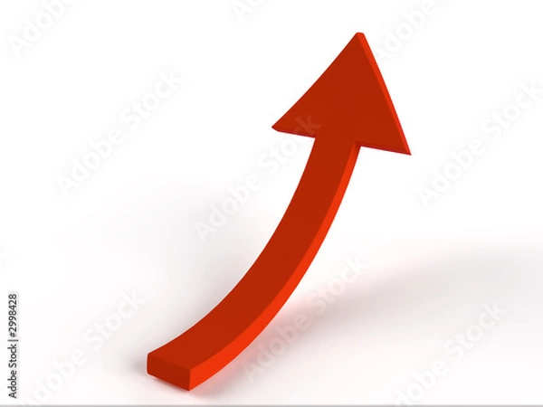 Fototapeta red arrow