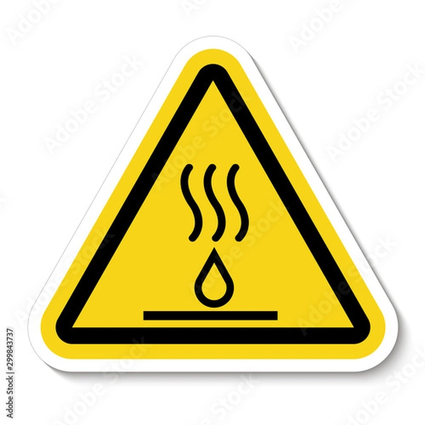 Fototapeta Hot Liquids Symbol Sign Isolate On White Background,Vector Illustration EPS.10