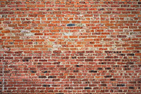 Obraz old red brick wall texture background