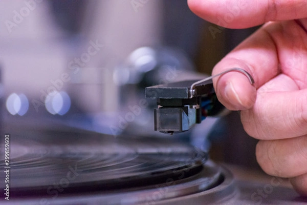 Obraz レコードをかける