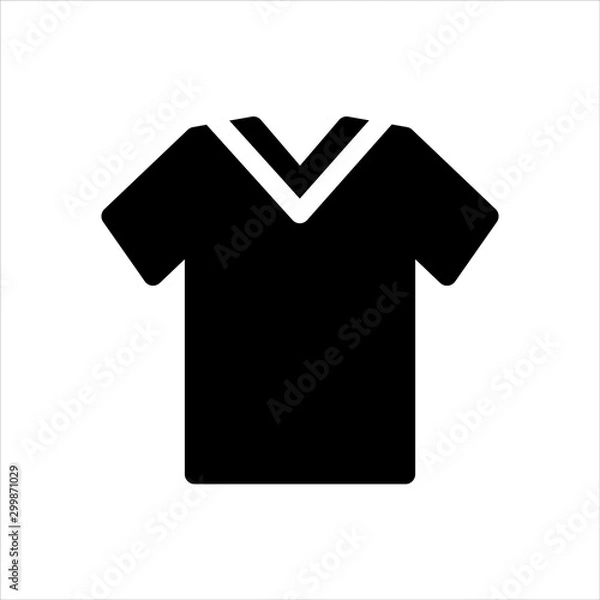 Fototapeta Vector  shirt or men clothes icon. black fashion symbol with trendy flat style icon for web site design, logo, app, UI isolated on white background