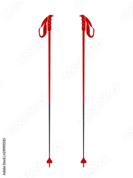 Fototapeta Ski poles